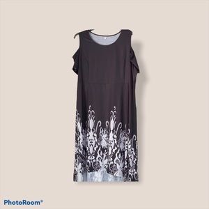 NWOT Black Cold Shoulder Sun Dress ☀️